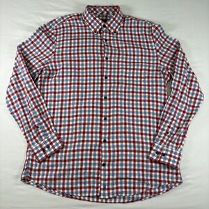 Johnnie-O Millbank Button Down Mens Large Malibu Red Gingham Check JMWL 100450